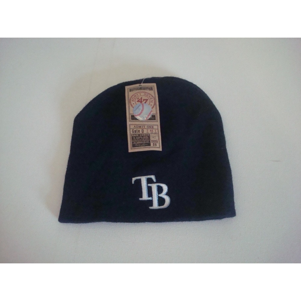 TAMPA BAY RAYS 47 BEANIE TOBOGGAN KNIT DEADSTOCK HAT CAP VINTAGE T5